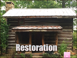 Historic Log Cabin Restoration  Bleckley County, Georgia